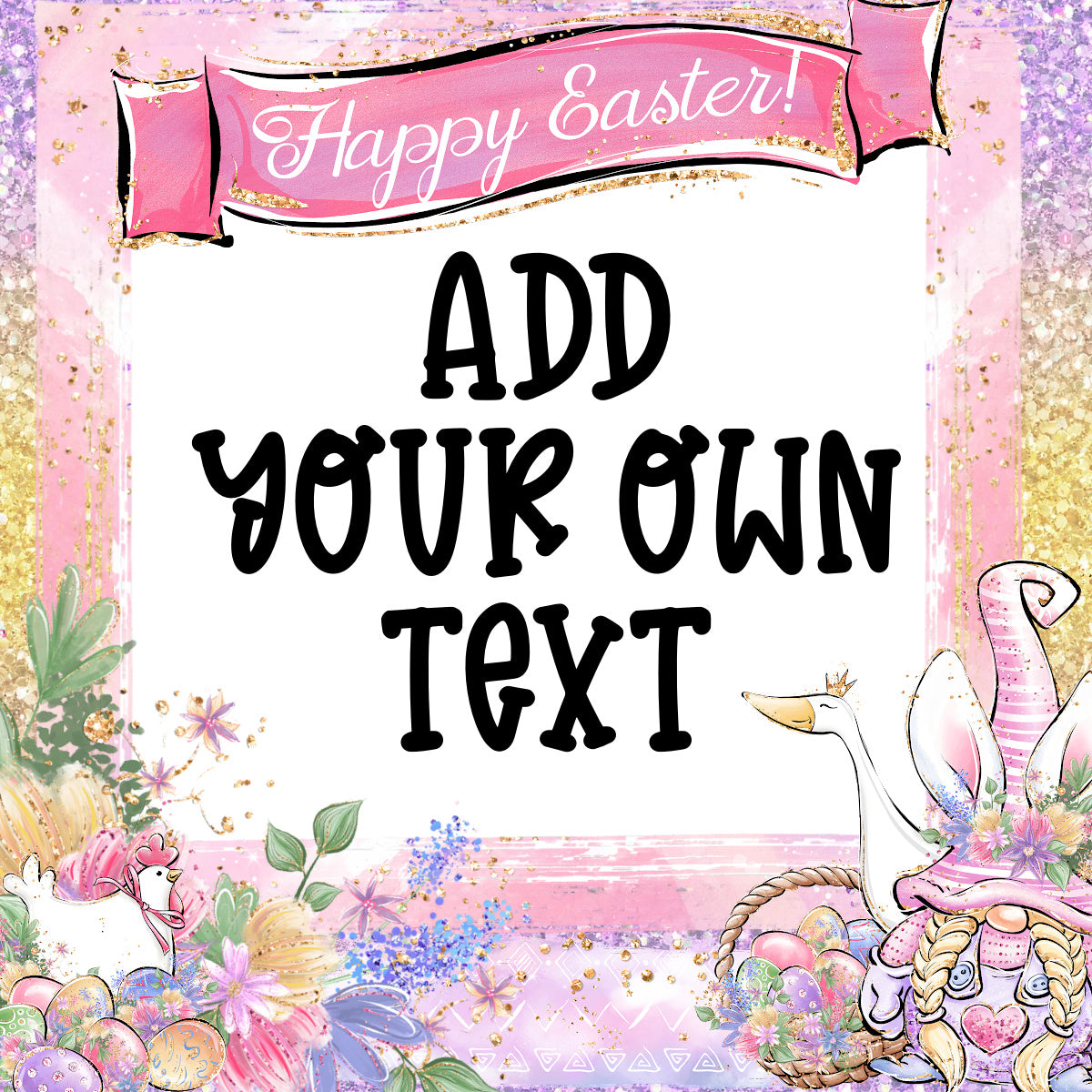 Easter Editable Bottle Cap Images