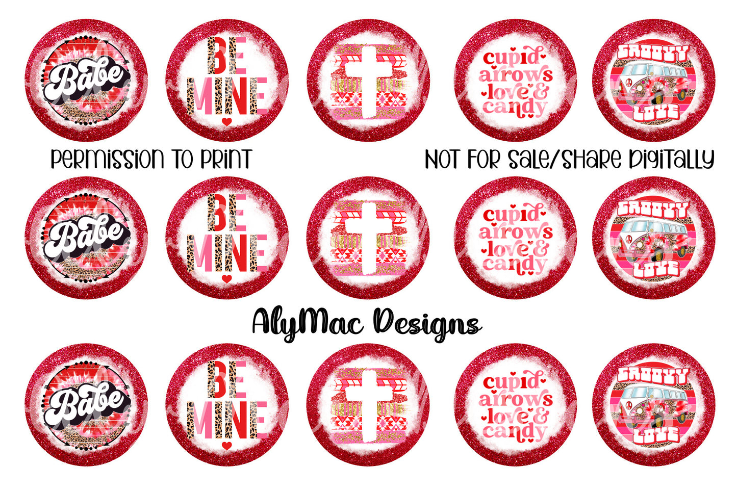 Groovy Love Bottle Cap Images