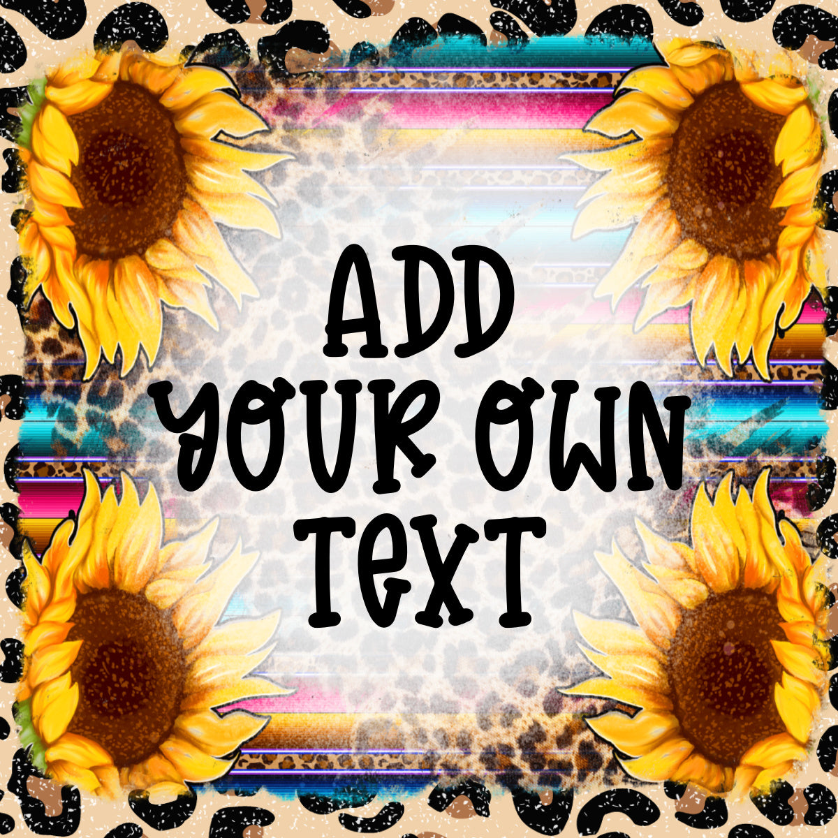 Sunflower Editable Shop Announcement