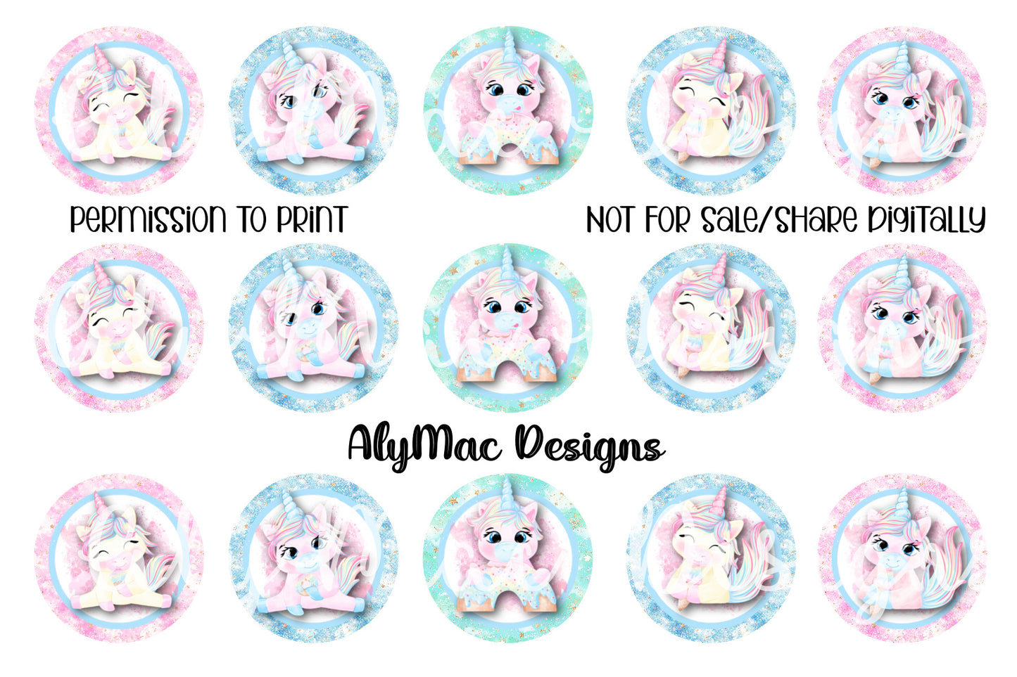 Unicorn Bottle Cap Images