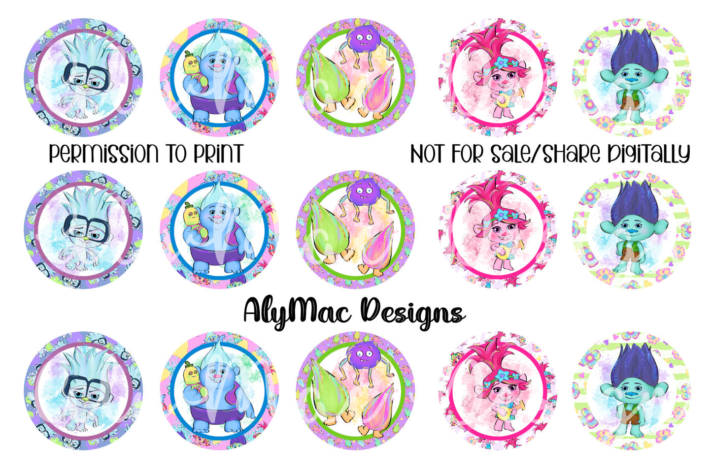 Trolls Bottle Cap Images