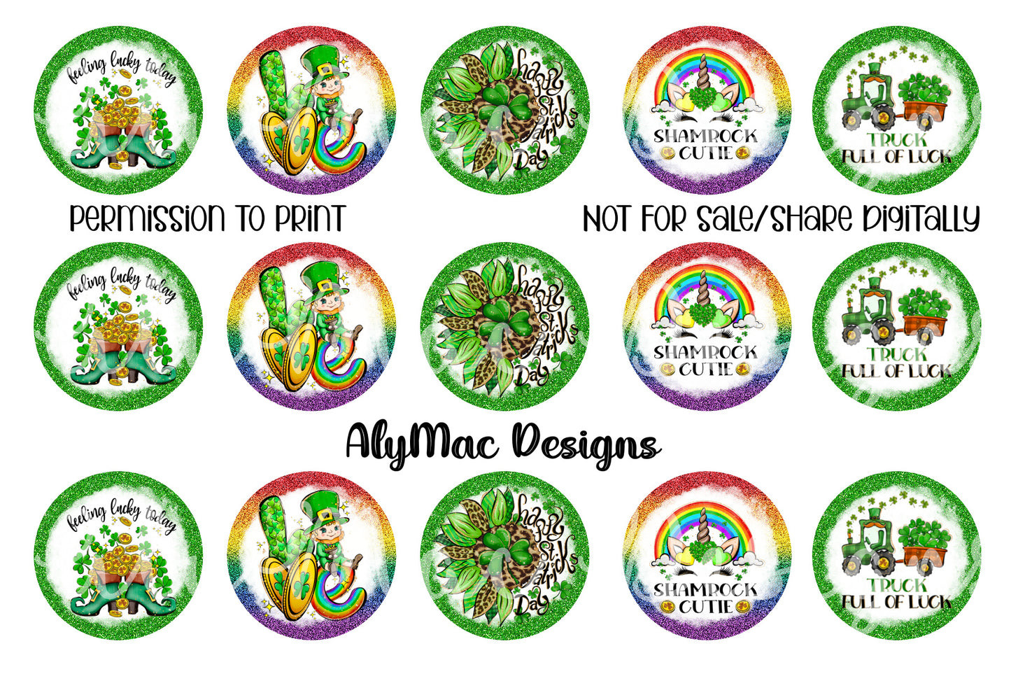 St. Patricks Day Bottle Cap Images