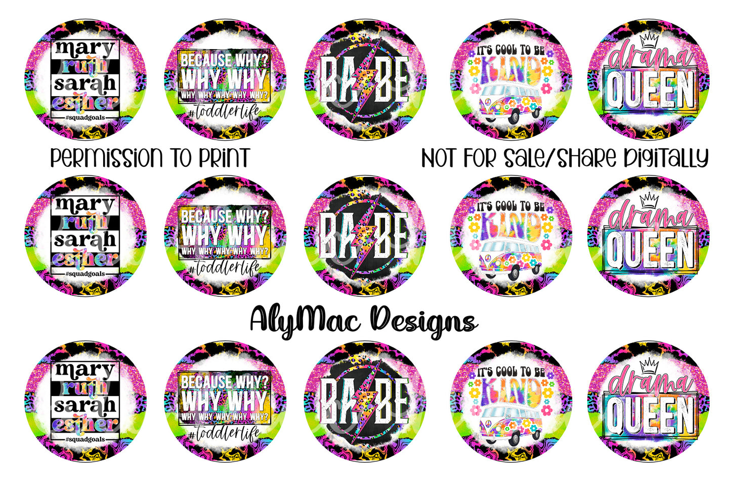 Tye Dye Mix Bottle Cap Images