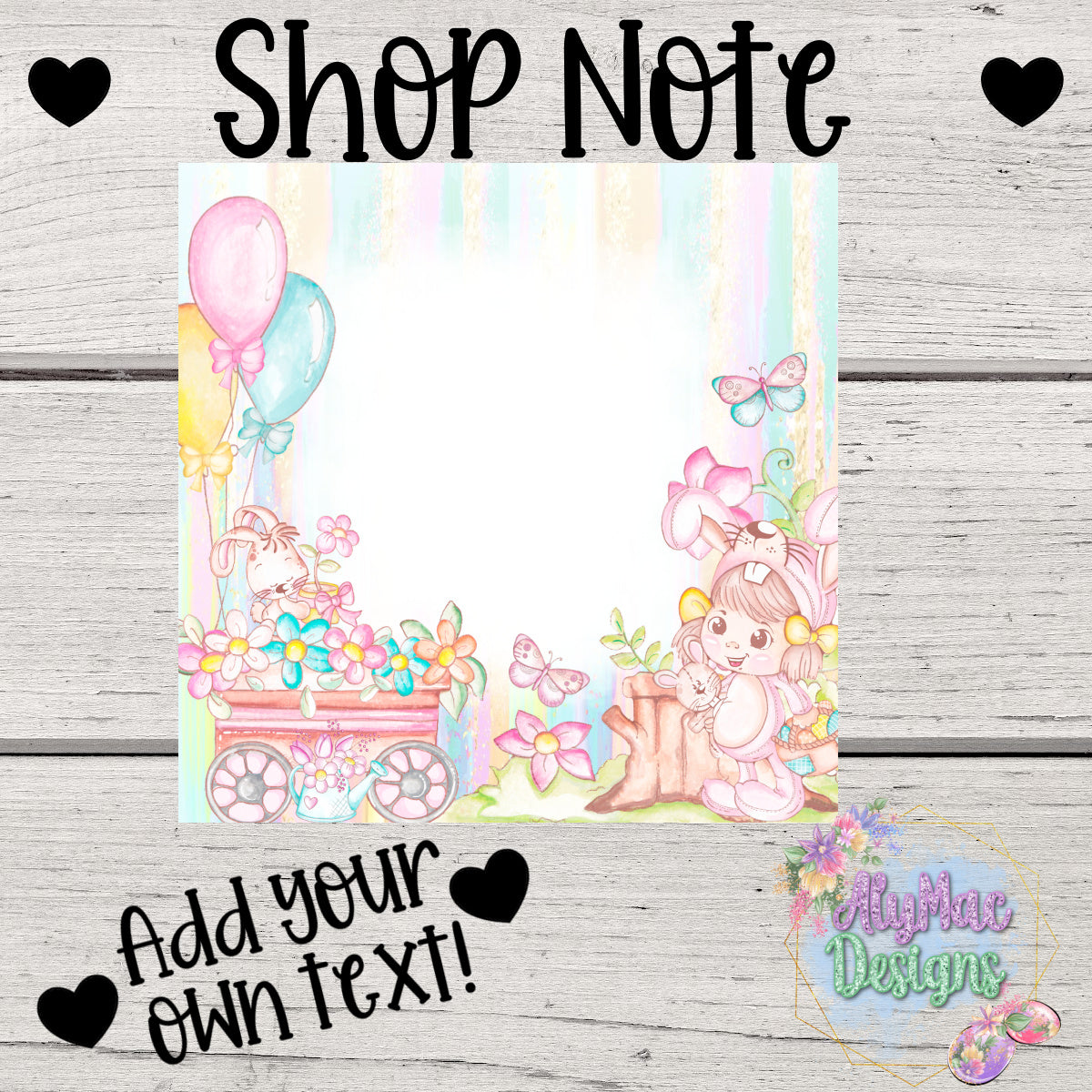 Spring Editable Shop Announcement