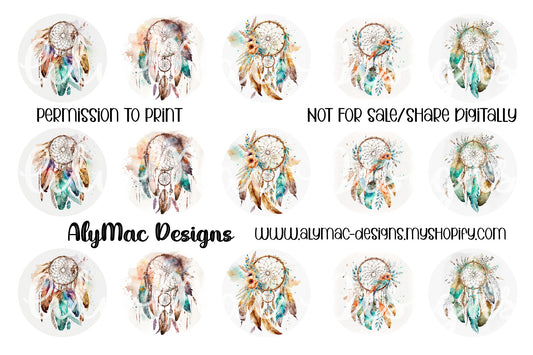 Boho Dreamcatcher Bottle Cap Images