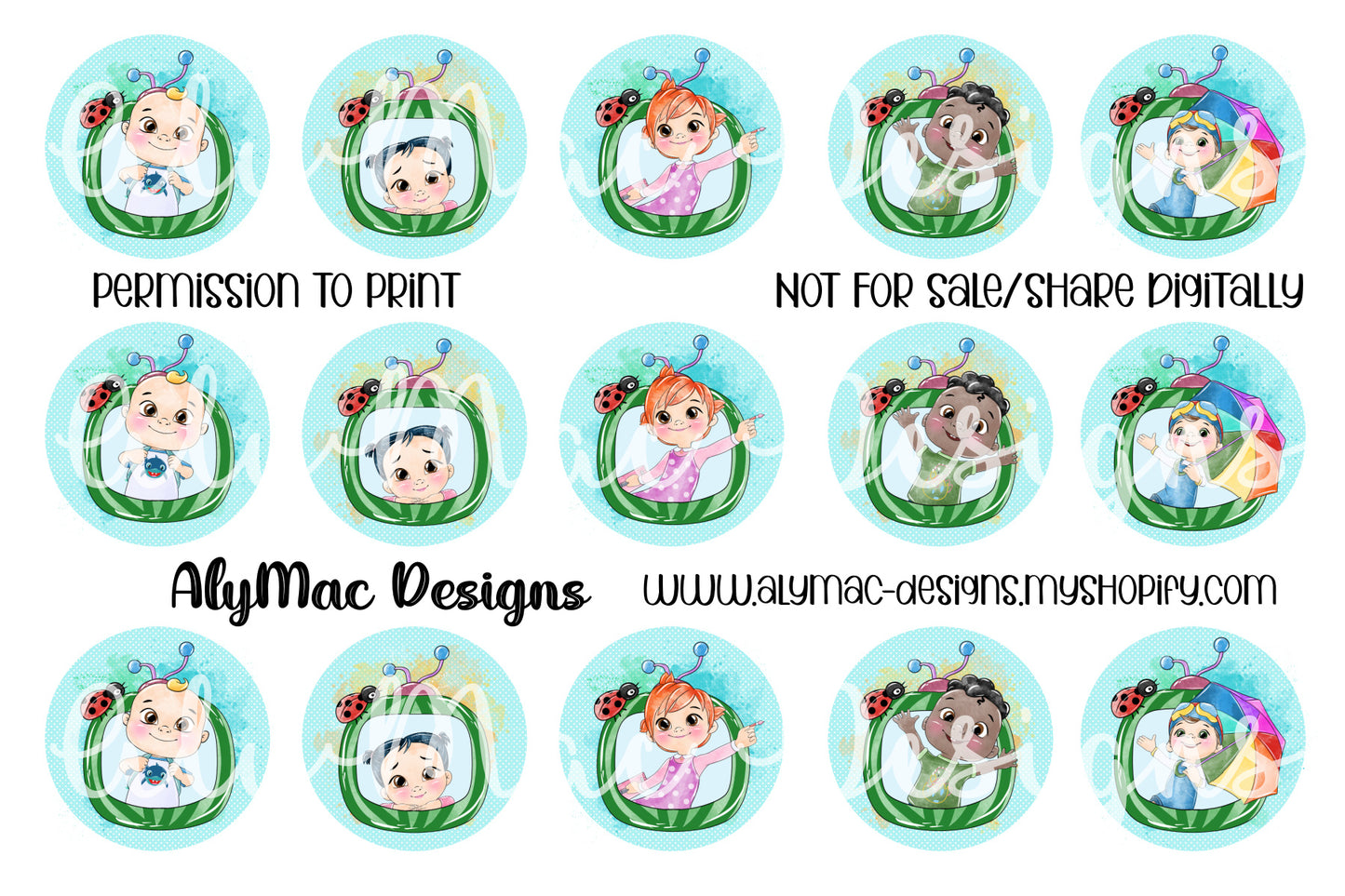 Cartoon Digital Bottle Cap Images