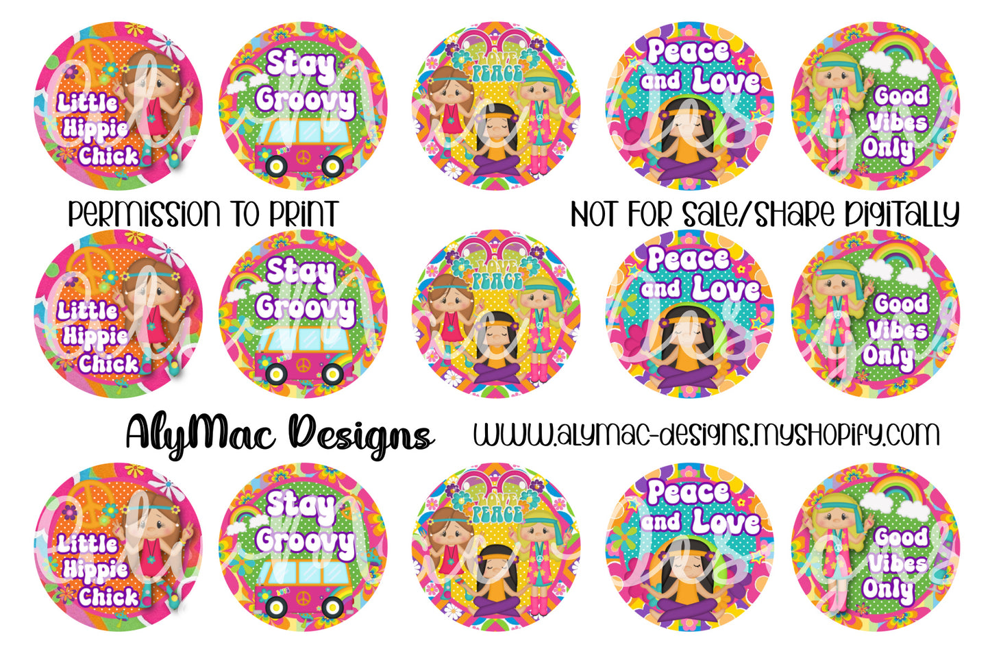 Groovy Girls Digital Bottle Cap Images