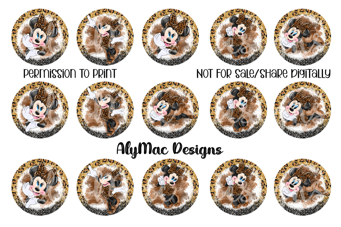 Leopard Girl Mouse Bottle Cap Images