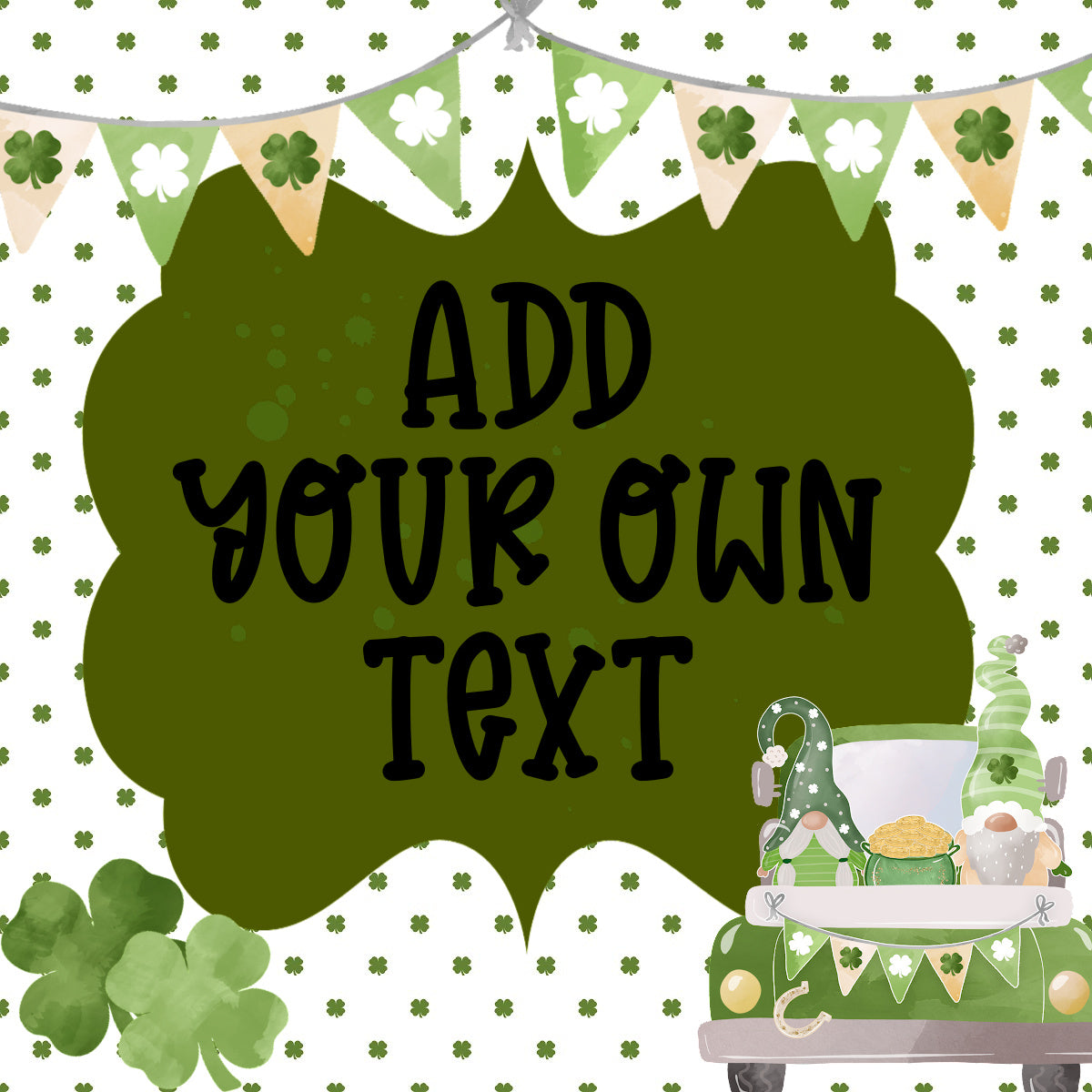 St. Patricks Day Editable Shop Announcement