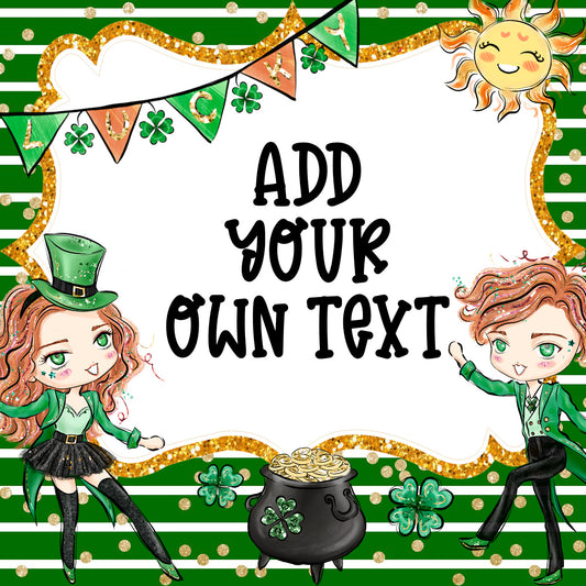 St. Patricks Day Editable Shop Announcement