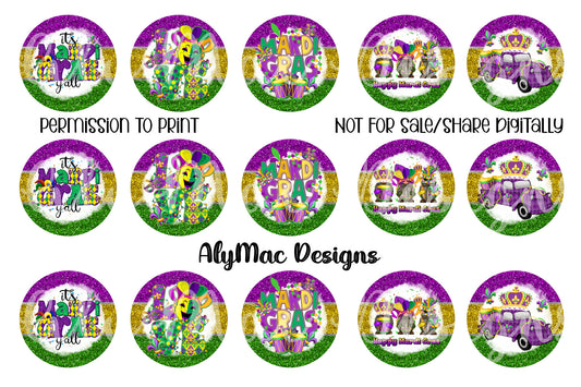 Mardi Gras Bottle Cap Images