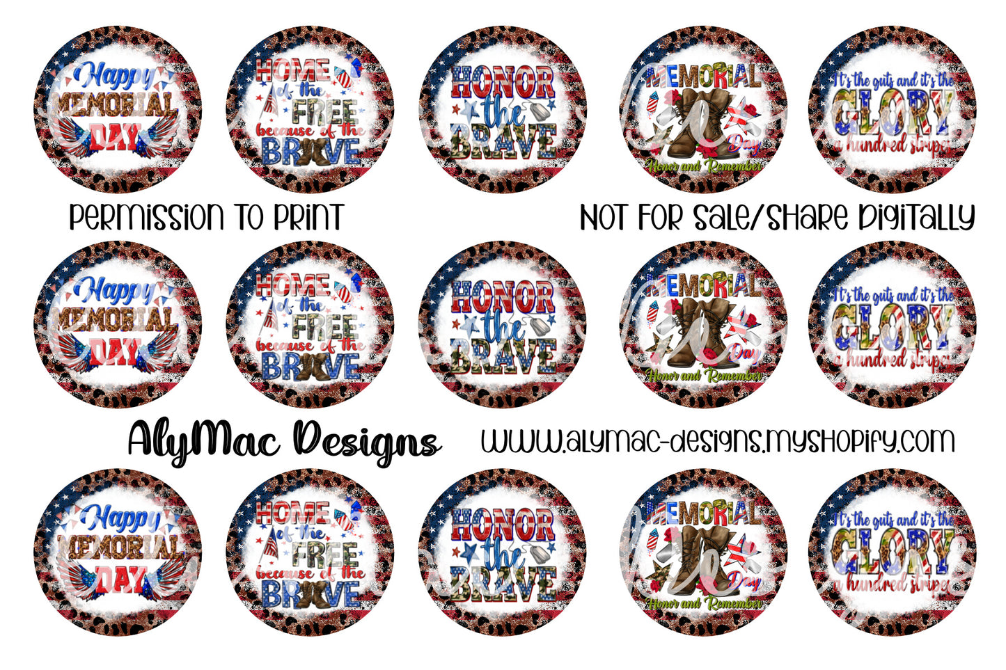 Memorial Day Bottle Cap Images