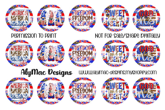 Merica Vibes Bottle Cap Images