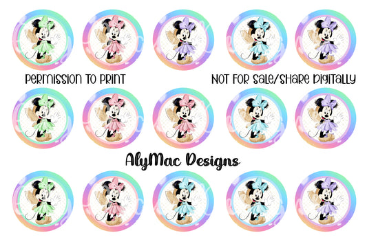 Pastel Mouse Fairy Bottle Cap Images