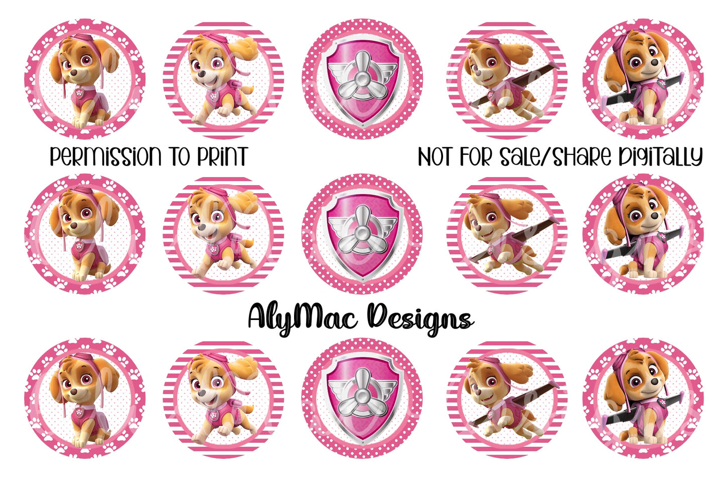 Pink Hero Dog Bottle Cap Images