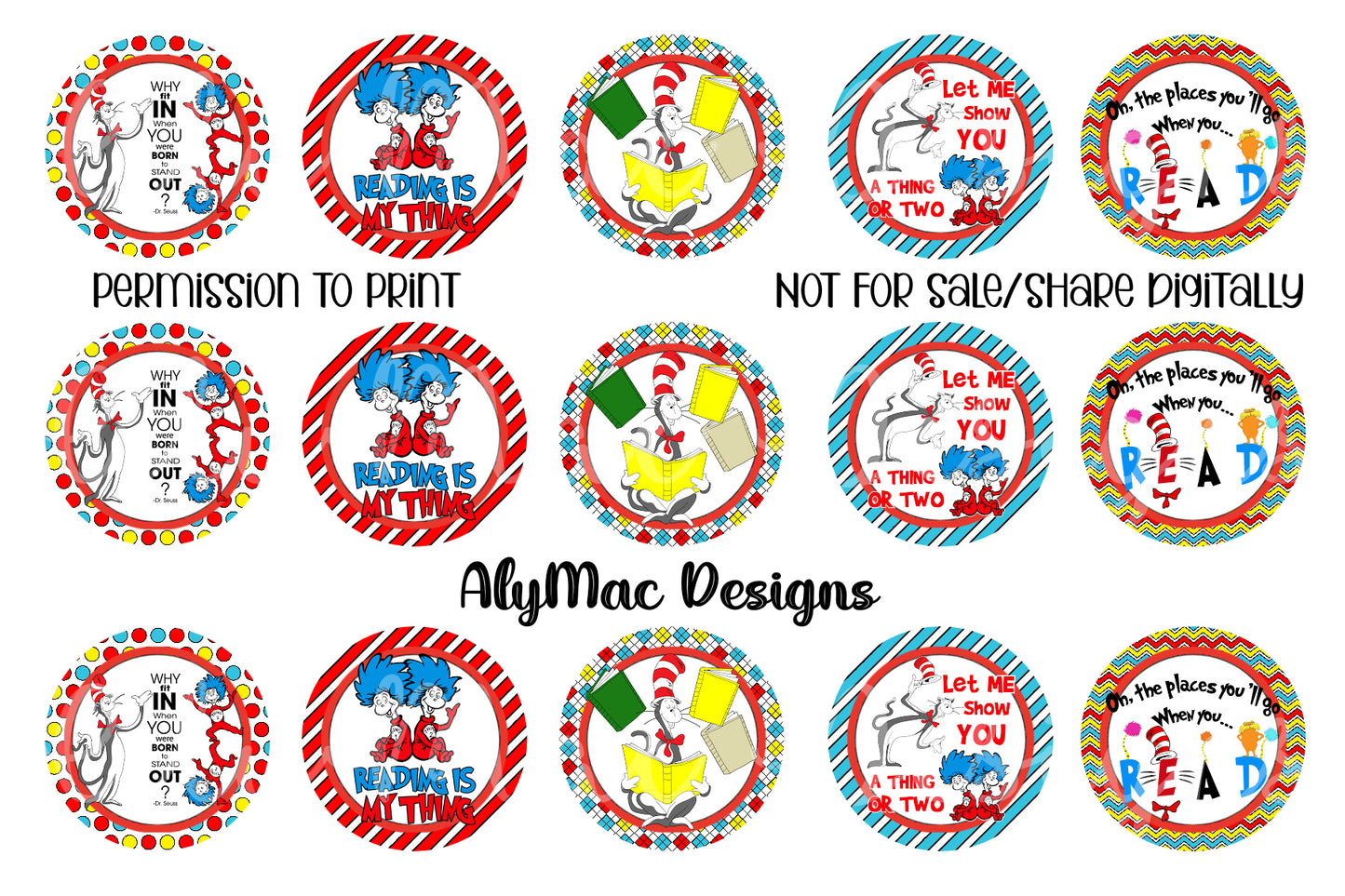 Seuss Bottle Cap Images