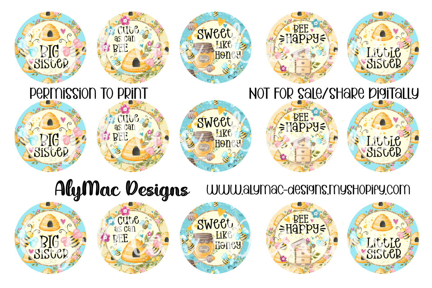 Honey Digital Bottle Cap Images