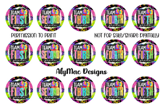 Tye Dye Grades Bottle Cap Images