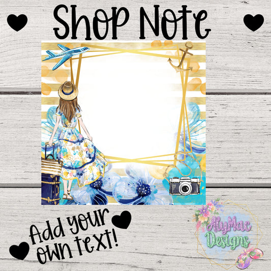 Vacation Editable Shop Announcement