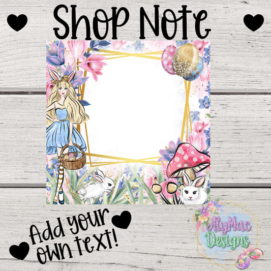 Easter Editable Shop Announcement