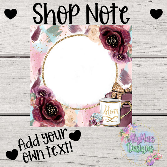 Mothers Day Editable Shop Announcement