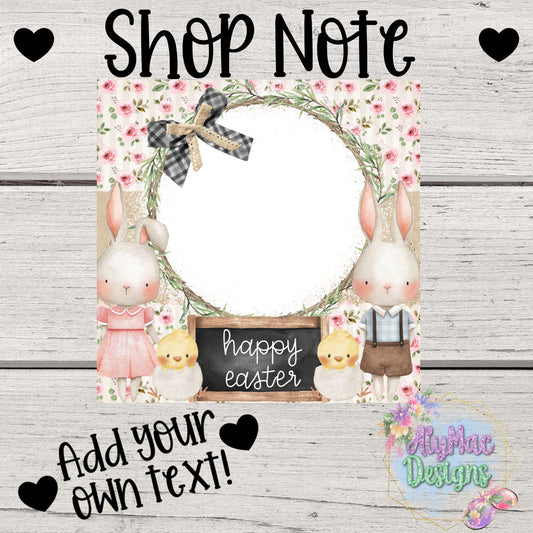 Easter Editable Shop Announcement