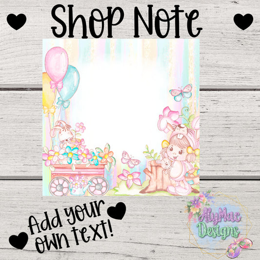 Spring Editable Shop Announcement