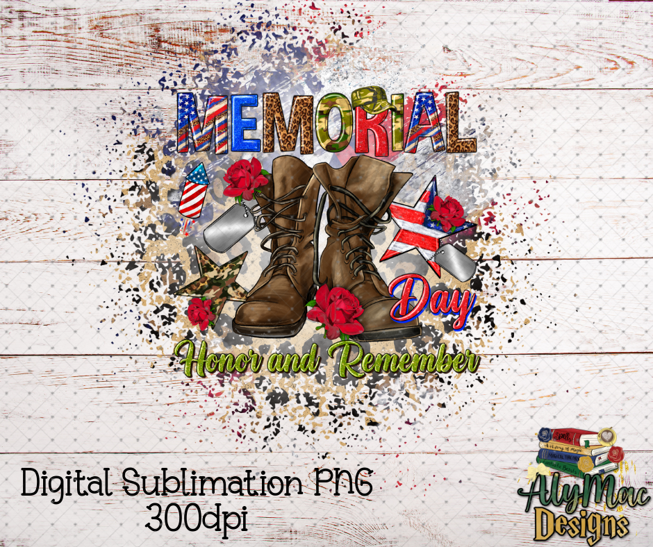 Memorial Day Digital Sublimation PNG File