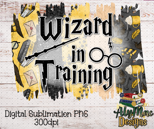 Wizard In Training Yellow House Digital Sublimation PNG File