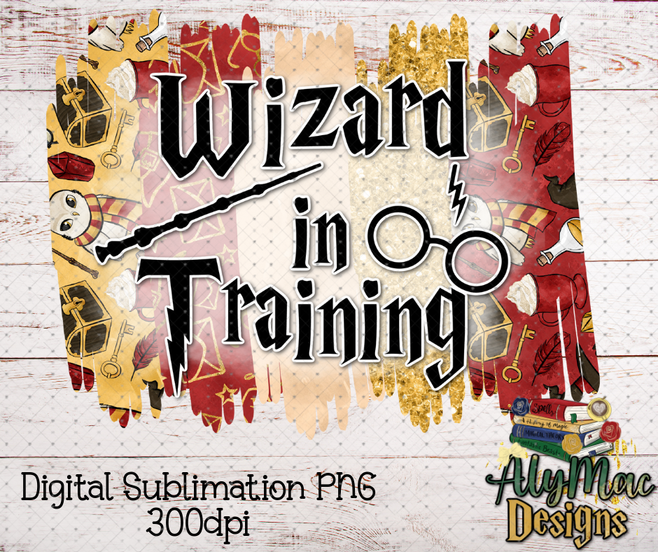 Wizard In Training Red House Digital Sublimation PNG File