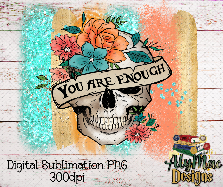 Skull Digital Sublimation PNG File